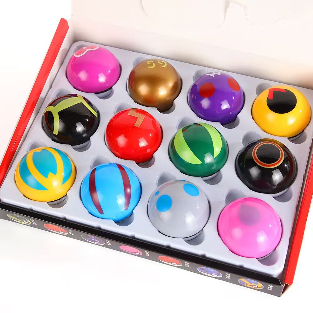 Pokemon Anime Merchandise - Figura de Pokémon, 12 unidades/juego, Poké