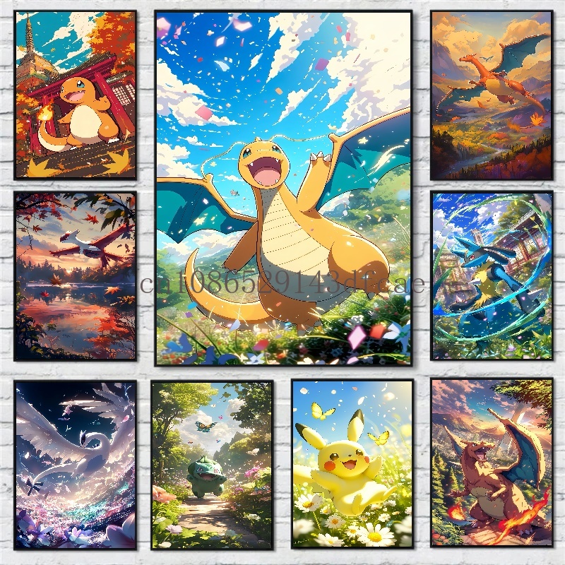 Pokemon Anime Merchandise - Figuras de Pokémon Anime, pintura en