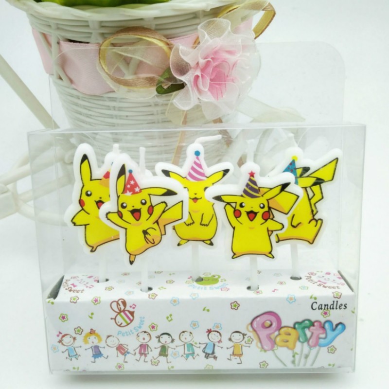5 unids/lote Pokemon vela de p - Pokemon Anime Merchandise reseña y precio
