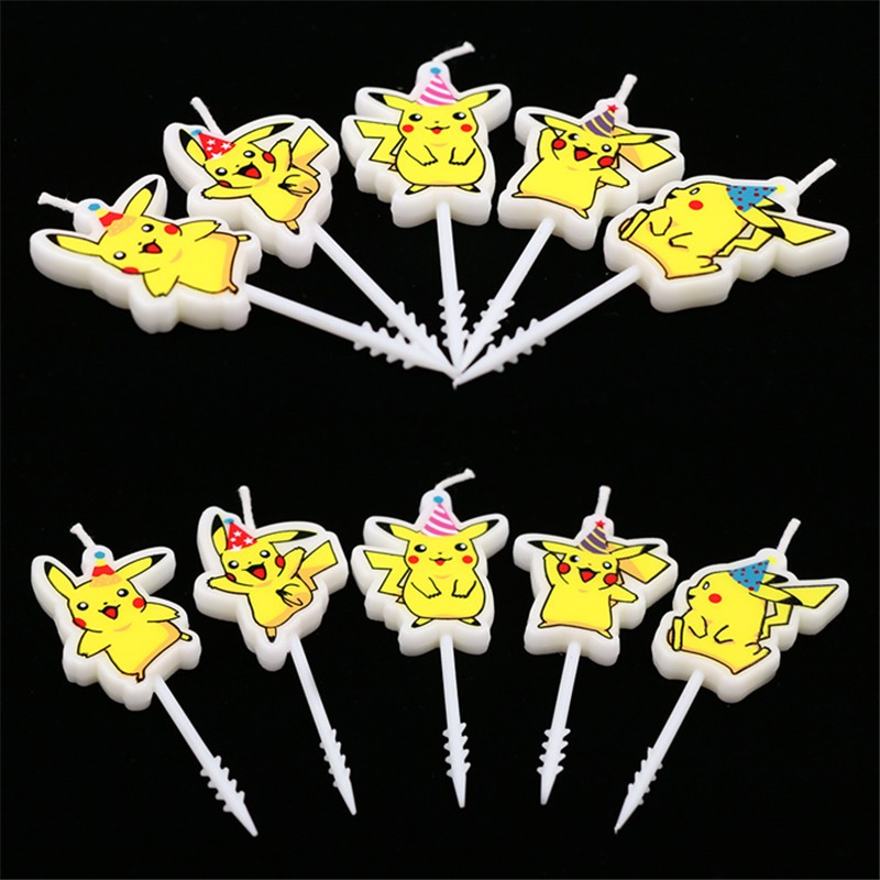 5 unids/lote Pokemon vela de p - Pokemon Anime Merchandise reseña y precio